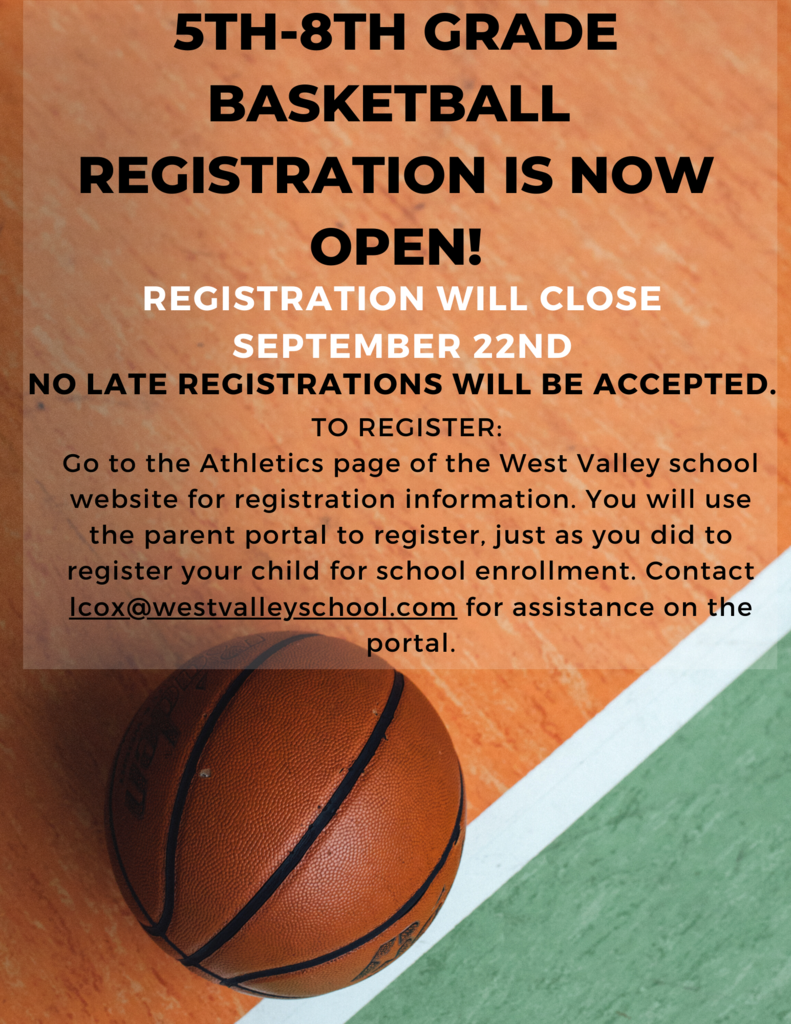 5-8 Grade Basketball Registration
