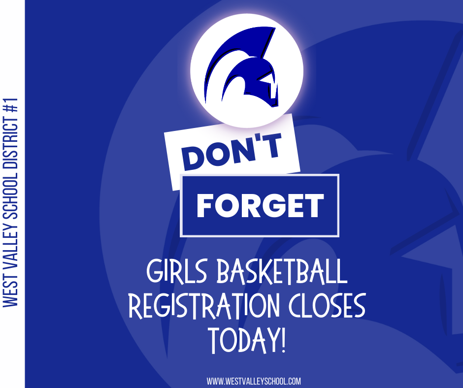 Registration Closes Girl's Basketball