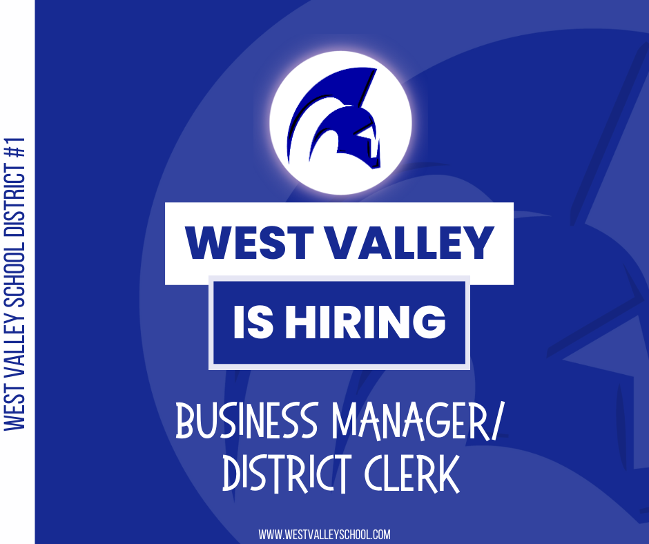 Job Opening- Business Manager/District Clerk